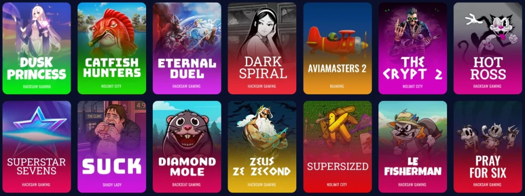 Voorbeeld van de affiliate-landingspagina van Gamblii Casino Online